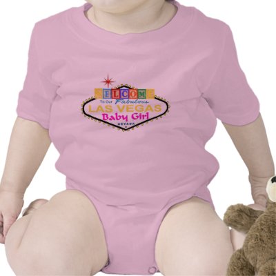 Our Las Vegas Baby Girl Infant  / Creeper T-shirt by vegasdusoleil