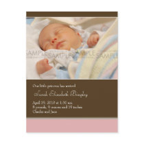 Our Little Princess • Baby Announcement postcards