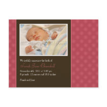 Our Little Princess • Baby Announcement postcards