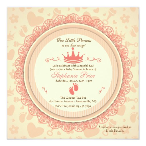 Our Little Princess Baby Shower Invitation Zazzle