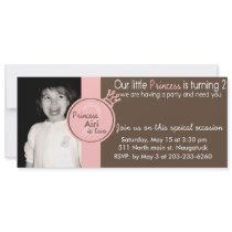 Our little princess is turning 2 personalized announcement