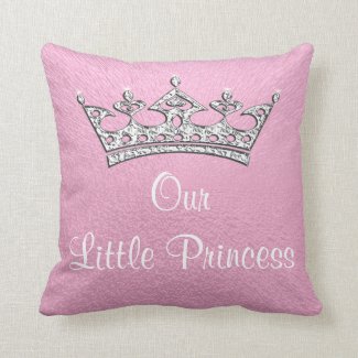 Our Little Princess or Pink Personalized Pillow