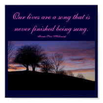 Our lives are a song that is...Saying Poster posters