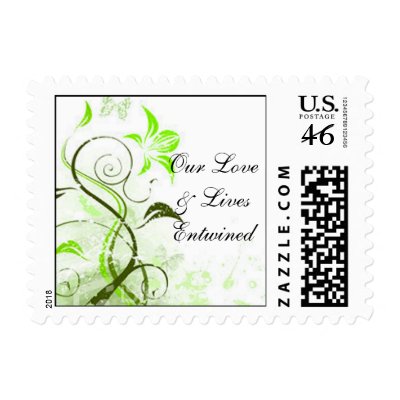 Our Love & Lives Entwined Vine - Customized Postage Stamp