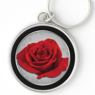 Our Love Rose - Beautiful Red Rose Keychain