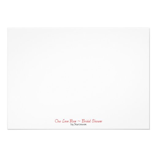 Our Love Rose ~ Bridal Shower invitations