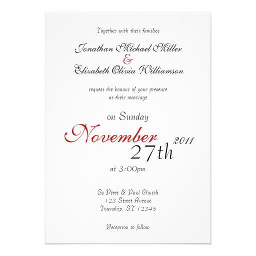 Our Love Rose ~ Wedding Invitations