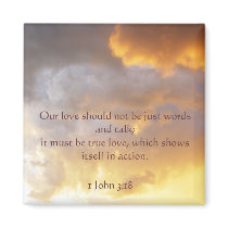 Our love should not be just words and... refrigerator magnets