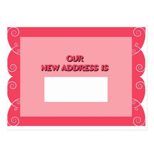 Our New Address Is Postcard Zazzle