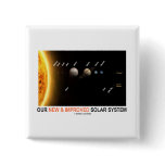 Our New And Improved Solar System (Galactic Humor) buttons
