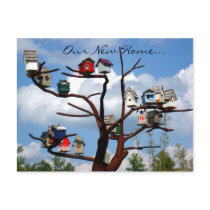 "Our New Home..." Bird Houses postcards