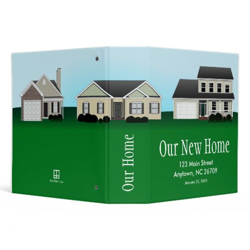 Our New Home Customizable Binder binder