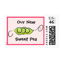 Our New Sweet Pea - Baby Girl Stamp