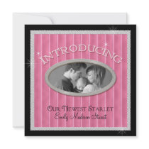 Our Newest Starlet Hollywood Glam Baby Girl Custom Invitations