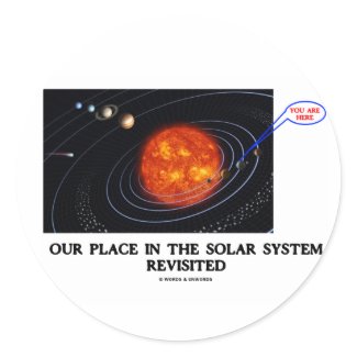 Our Place In The Solar System Revisited sticker