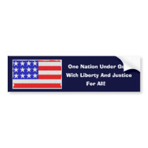 Our Pledge bumper stickers