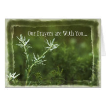 Our Prayers are With Y... Greeting Cards