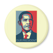 Our President Obama magnets by smallhandsdesigns Our President Obama magnets