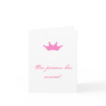 Our princess has arrived! card