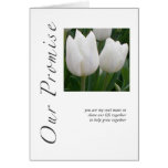 Soul mates love us and can challenge us. We learn so much from one another and help each other grow. Our Promise Tulips Greeting Card