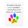 Our Responsibility Postcard