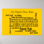 Our School Classroom Rules Print