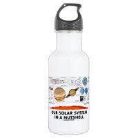 Our Solar System In A Nutshell 18oz Water Bottle