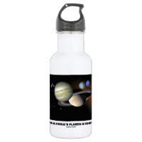 Our Solar System's Planets In Perspective 18oz Water Bottle