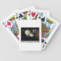 Our Solar System's Planets In Perspective Bicycle Playing Cards