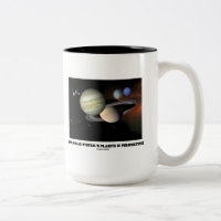 Our Solar System's Planets In Perspective Two-Tone Coffee Mug