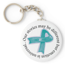 Our stories may be different Keychain