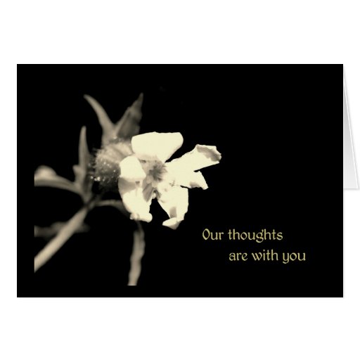 Our thoughts are with you card