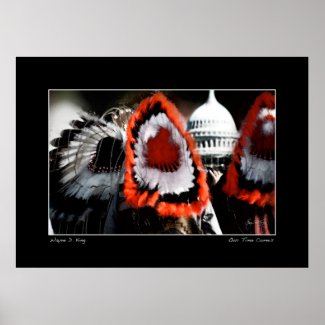 Our Time Comes - Indian Chiefs before Capitol Dome Poster