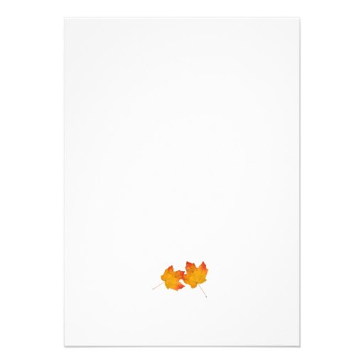 Our Tree in Fall Wedding Invitations