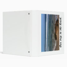 Our trip to the beach. vinyl binders