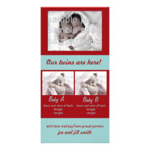 Our Twins are Here! photo cards