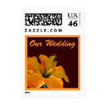 Our Wedding Autumn Colors Hibiscus postage
