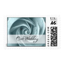 Our Wedding : Blue Rose : postage