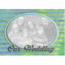 Our Wedding blue yellow photo frame photo sculptures