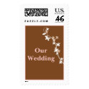 Our Wedding Fall Autumn Brown Colors stamp