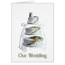 Our Wedding Cake 1 Greeting Card