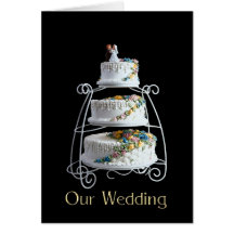 Our Wedding Cake 2 Greeting Cards