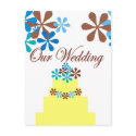 OUR WEDDING CAKE postcards