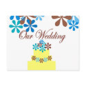 OUR WEDDING CAKE postcards