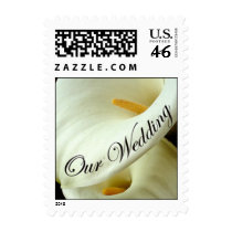 Our Wedding - Calla Lily postage