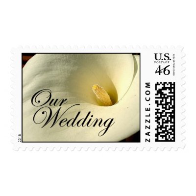 Our Wedding - Calla Lily Postage Stamp