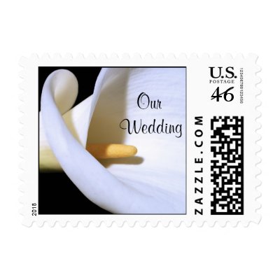 Our Wedding Calla Lily SMALL Postage Stamp