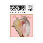 Our Wedding Conch Seashell stamps