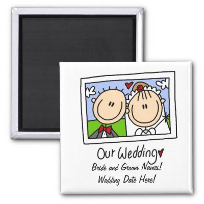 Our Wedding Customizable Magnet