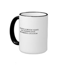 Our Wedding Customizable Mug